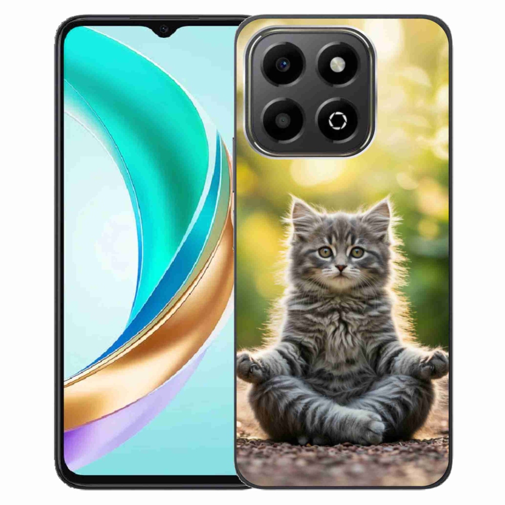 Gelový kryt mmCase na Honor X6b - meditující kotě