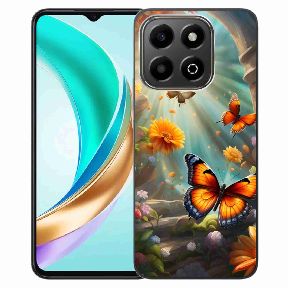 Gelový kryt mmCase na Honor X6b - motýlí zahrada 2