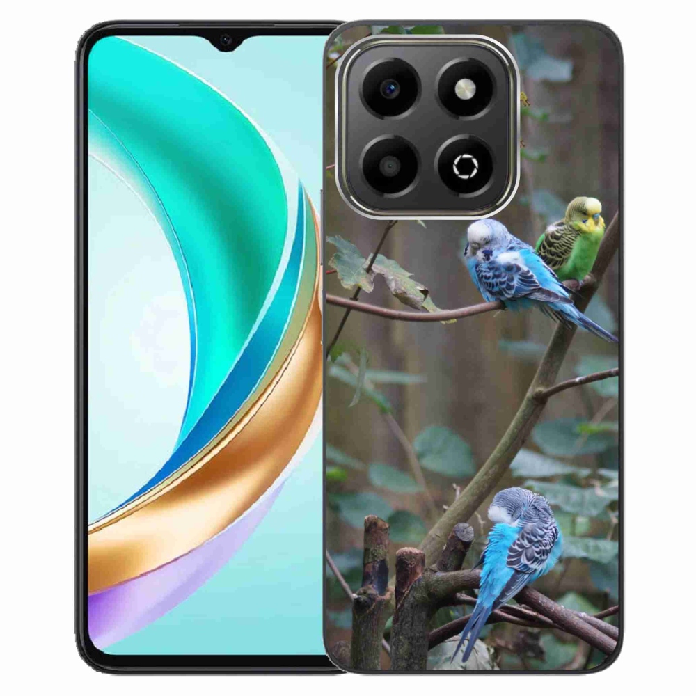 Gelový kryt mmCase na Honor X6b - papoušci na větvi