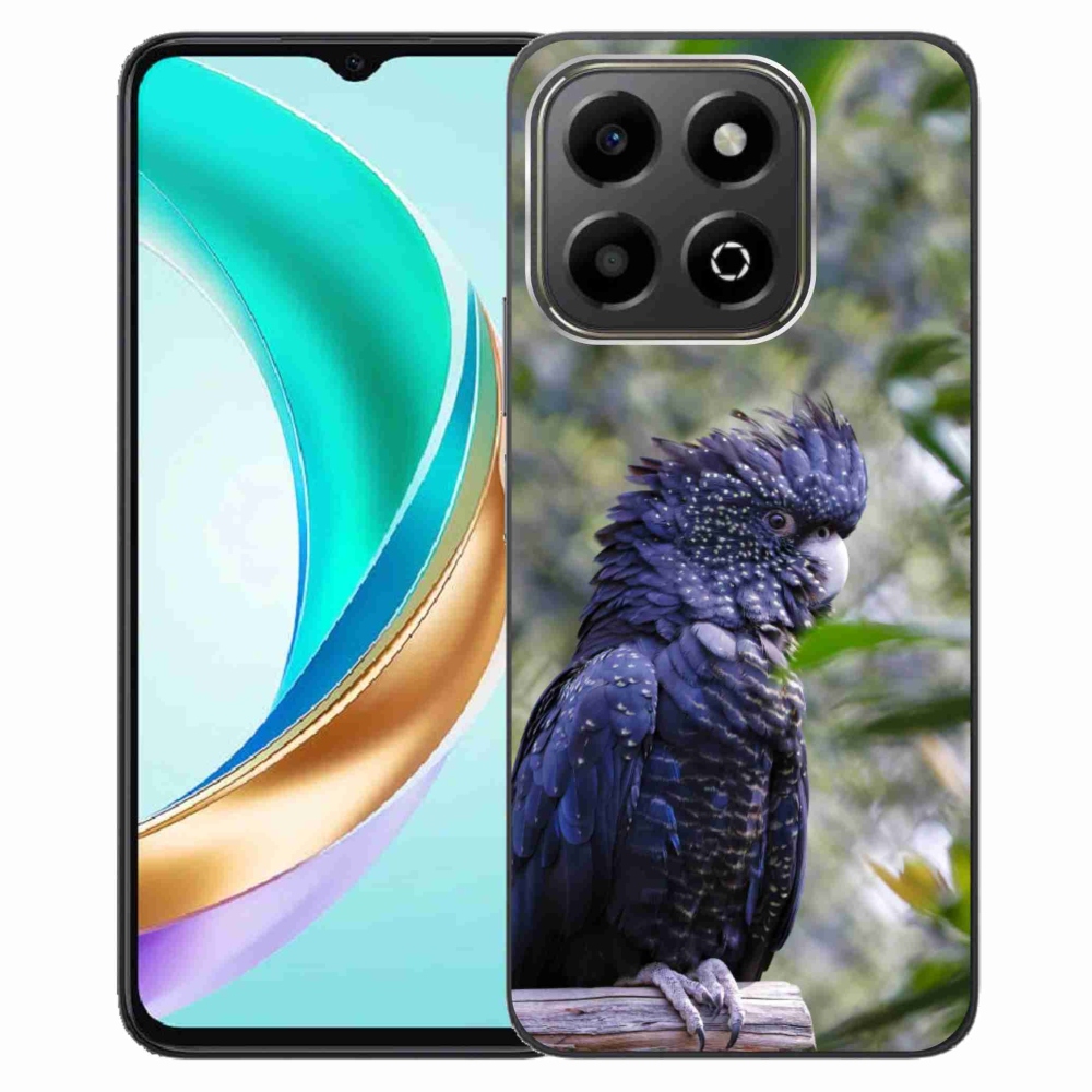 Gelový kryt mmCase na Honor X6b - papoušek kakadu černý