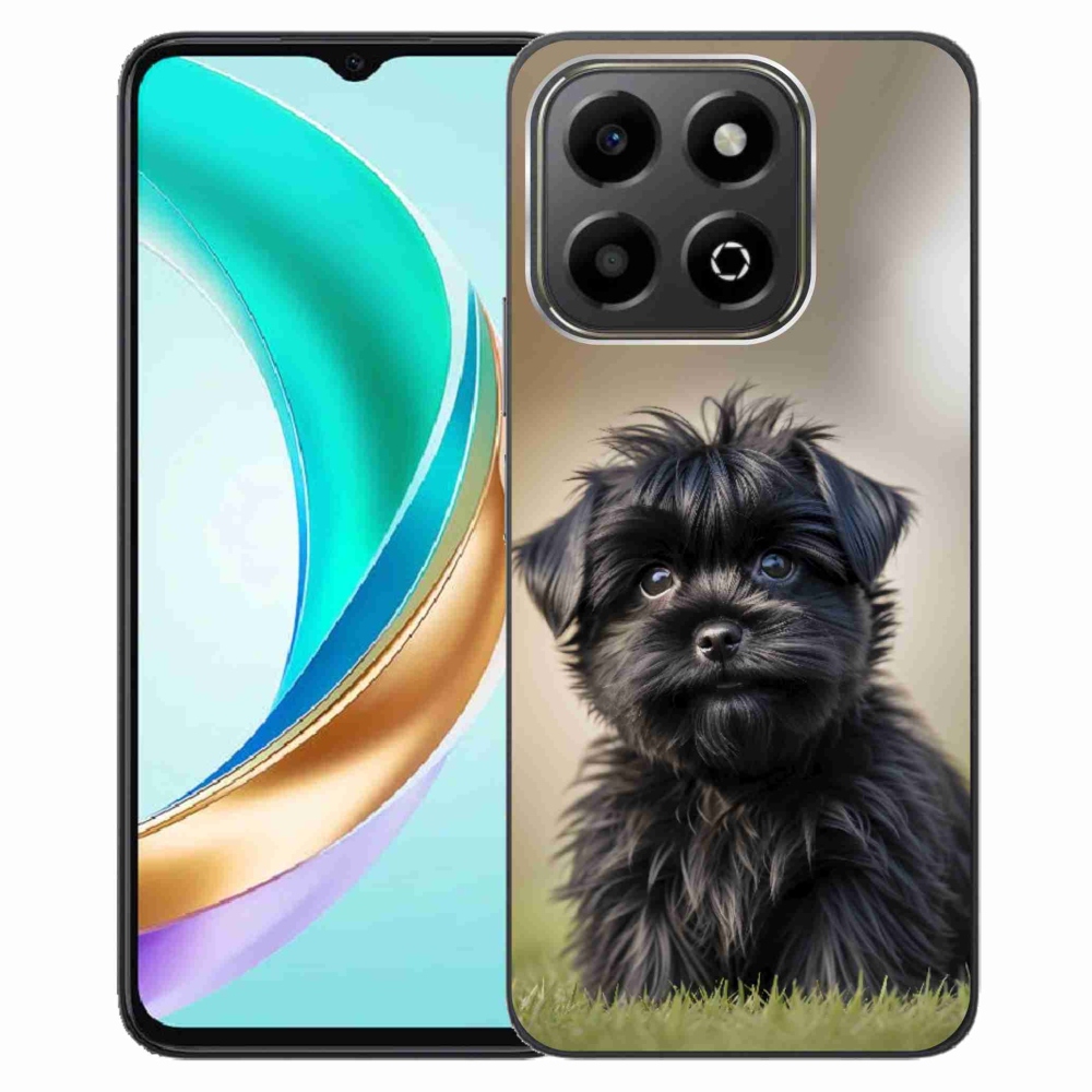 Gelový kryt mmCase na Honor X6b - roztomilý černý pejsek
