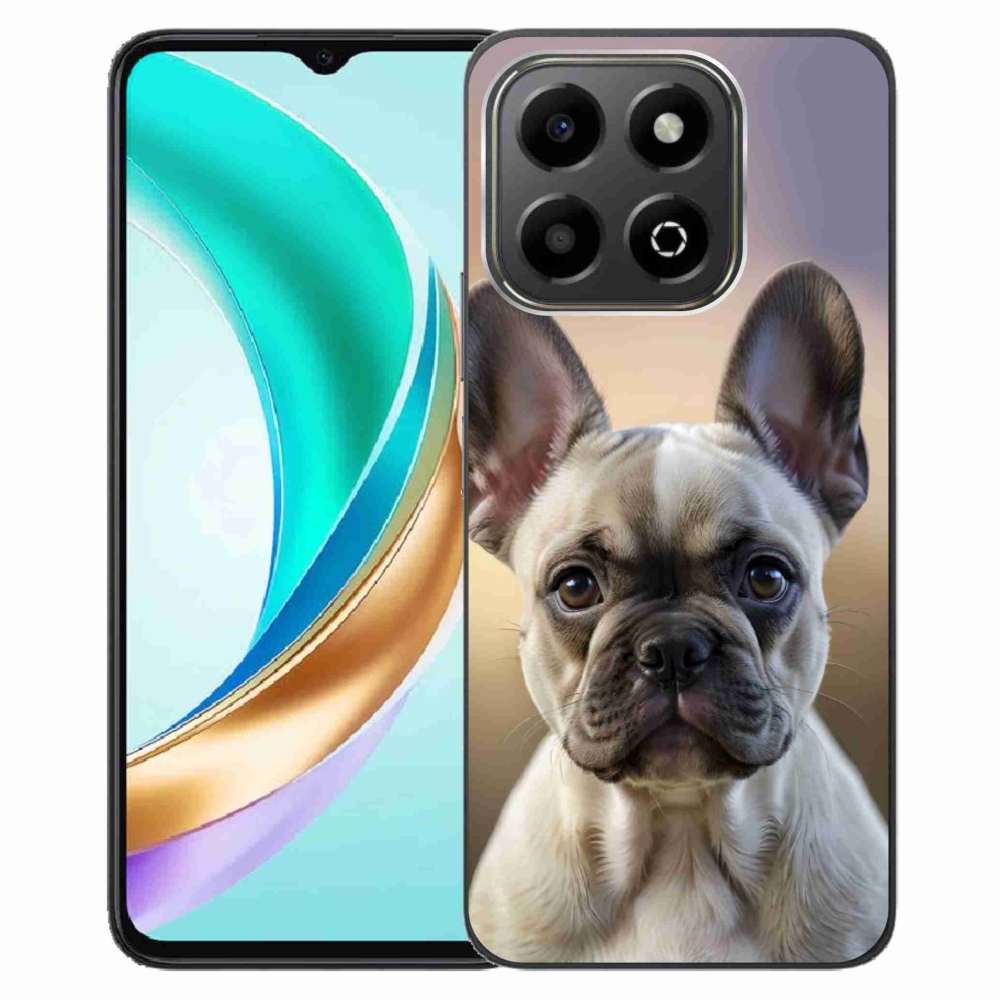 Gelový kryt mmCase na Honor X6b - roztomilý francouzský buldoček