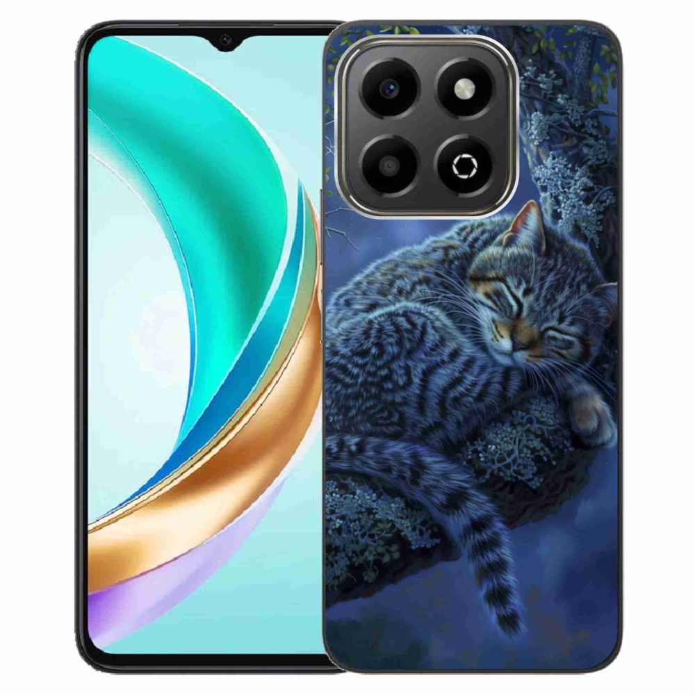 Gelový kryt mmCase na Honor X6b - spící kočka