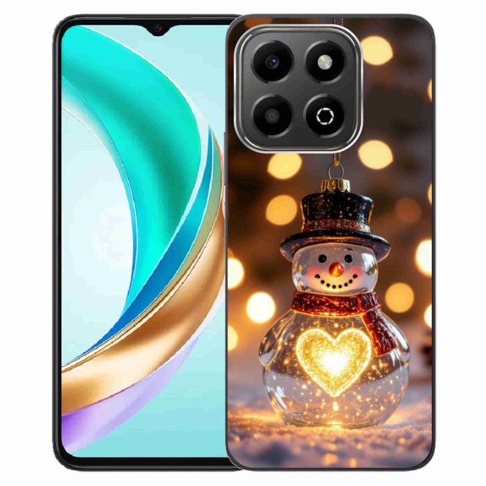Gelový kryt mmCase na Honor X6b - svítící vánoční sněhulák