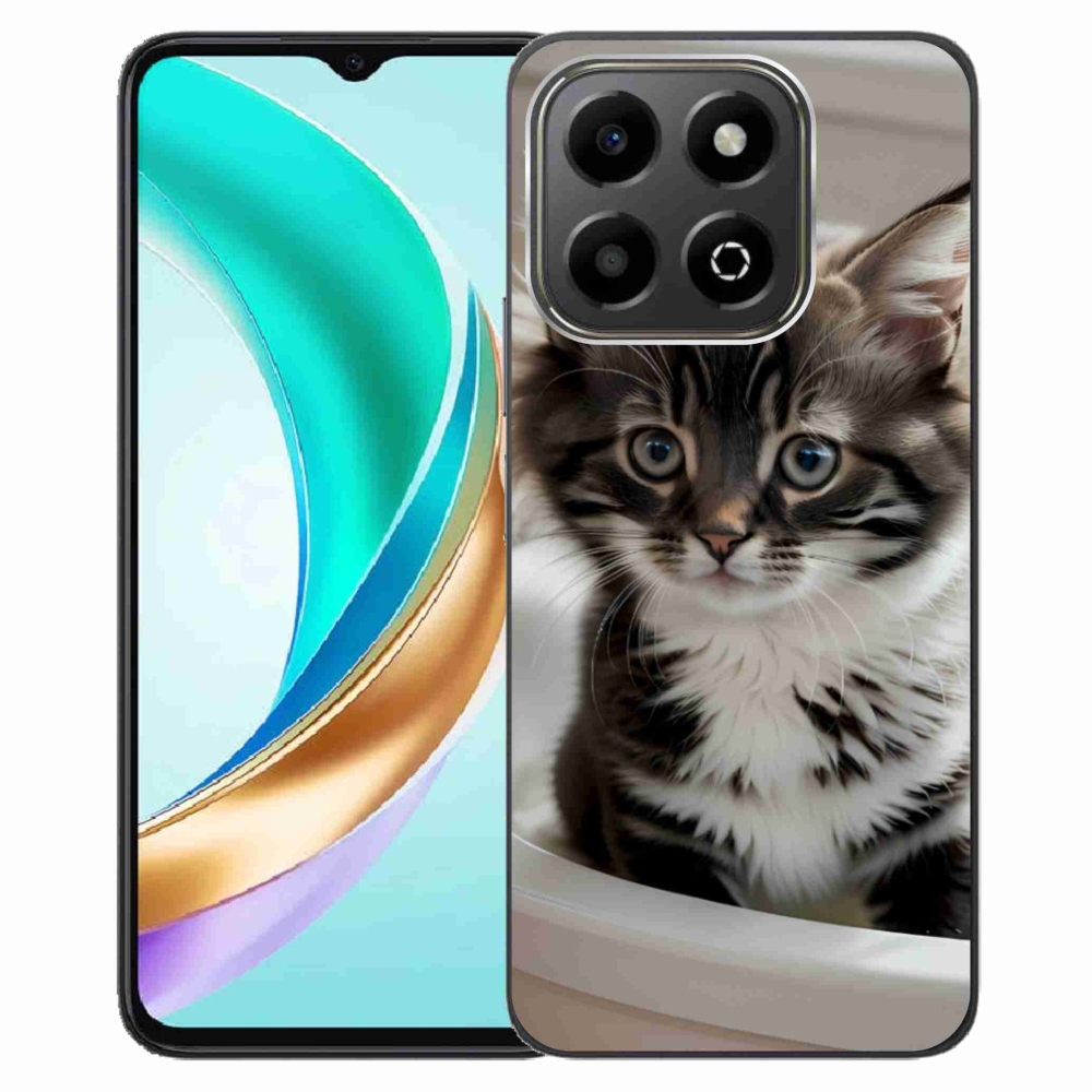 Gelový kryt mmCase na Honor X6b - zvědavé kotě