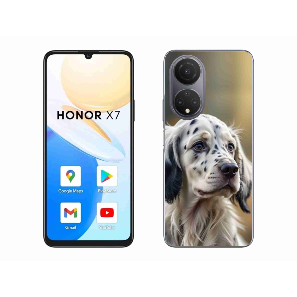 Gelový kryt mmCase na Honor X7 - anglický setr