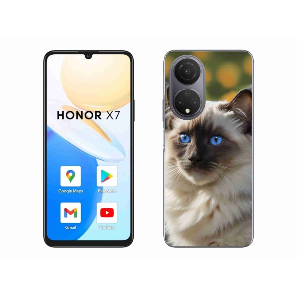 Gelový kryt mmCase na Honor X7 - bílý ragdoll