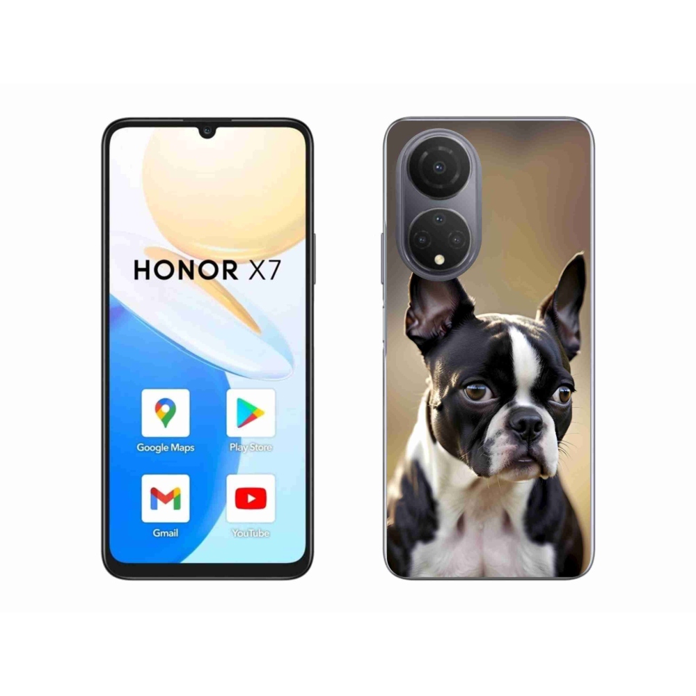 Gelový kryt mmCase na Honor X7 - bostonský teriér