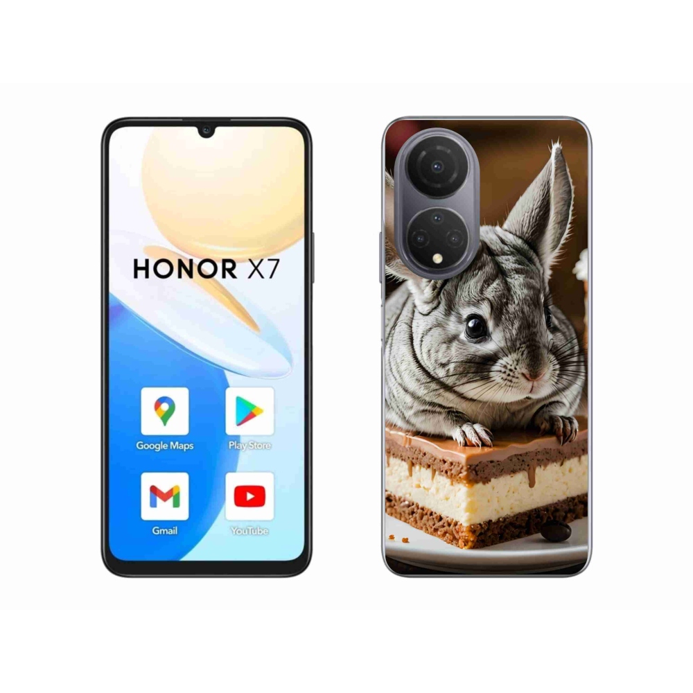 Gelový kryt mmCase na Honor X7 - činčila