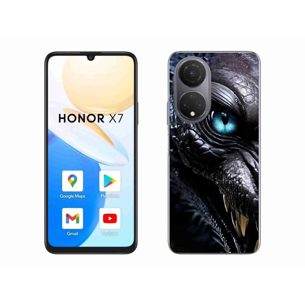 Gelový kryt mmCase na Honor X7 - dračí pohled