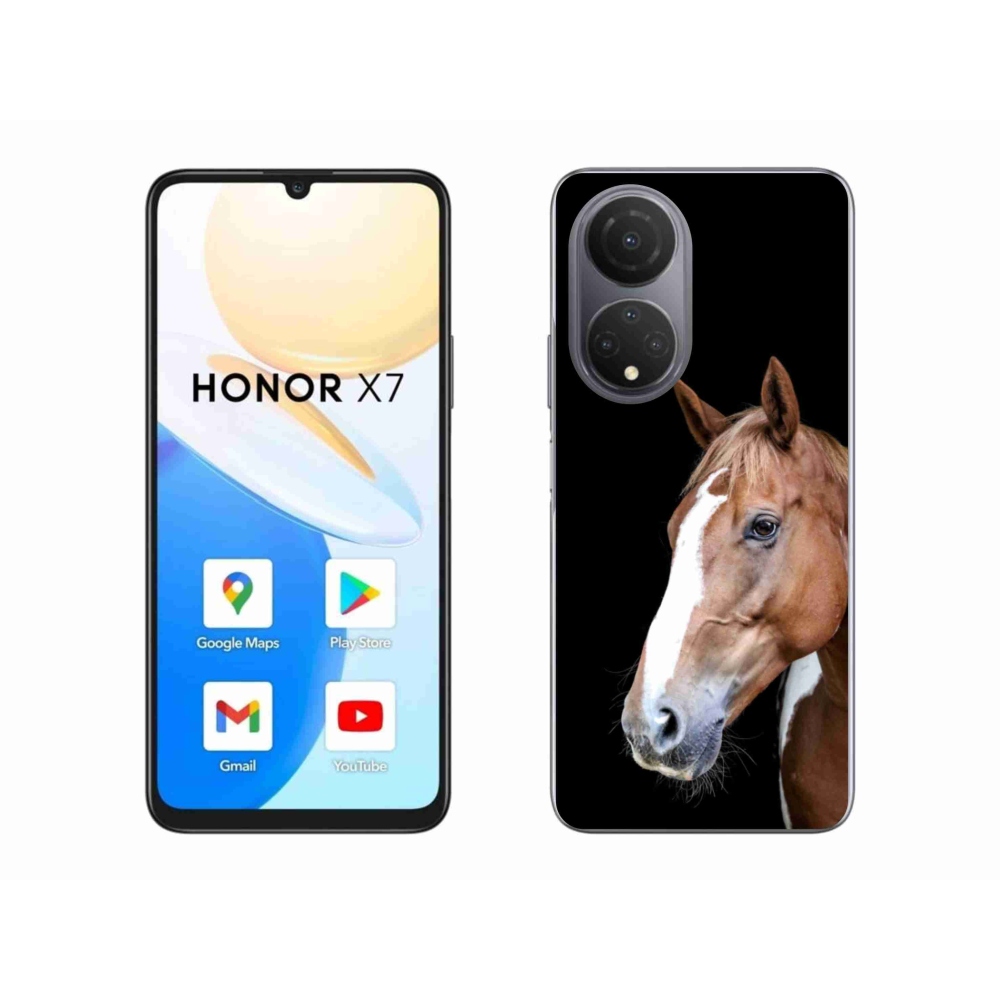 Gelový kryt mmCase na Honor X7 - hnědý kůň 3
