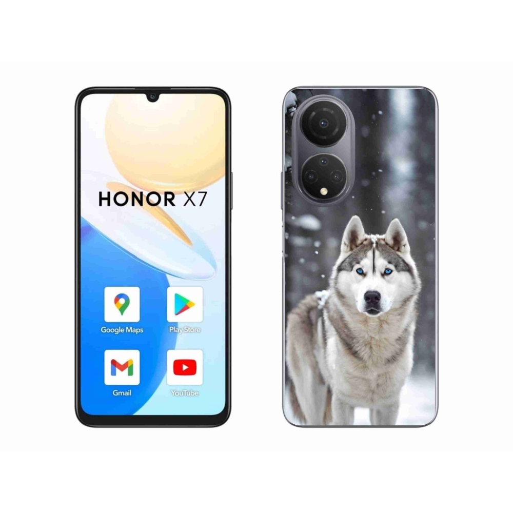 Gelový kryt mmCase na Honor X7 - husky 2
