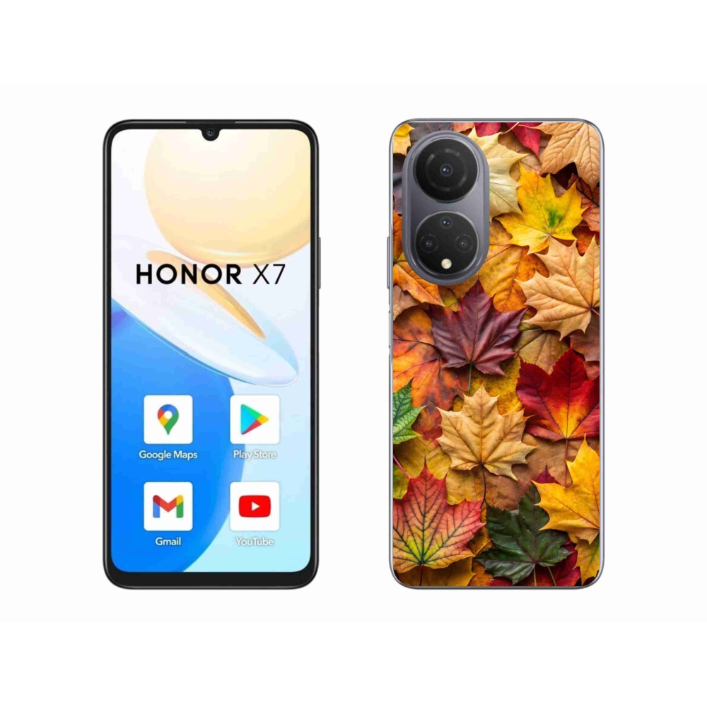 Gelový kryt mmCase na Honor X7 - javorové listy 2