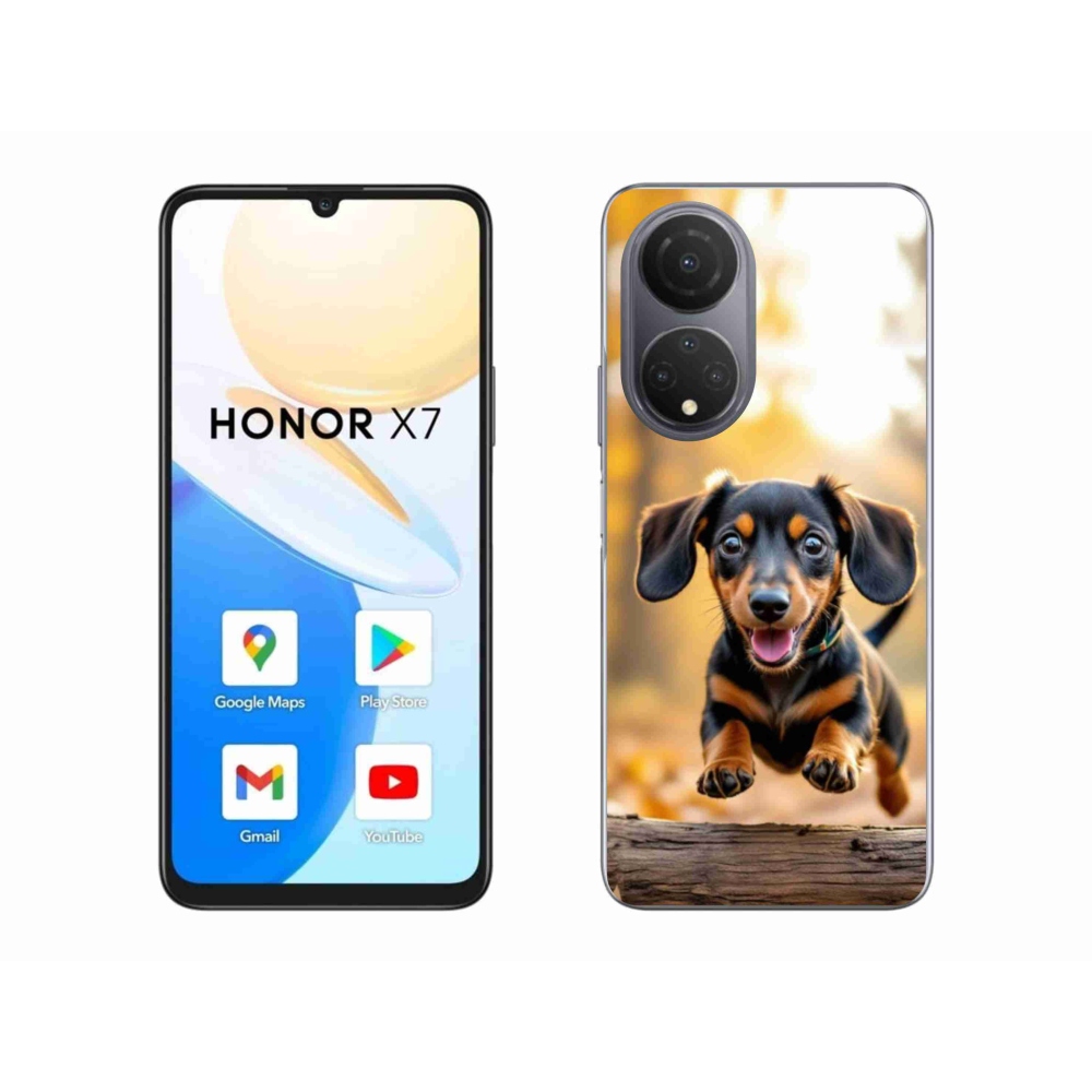 Gelový kryt mmCase na Honor X7 - jezevčík 2