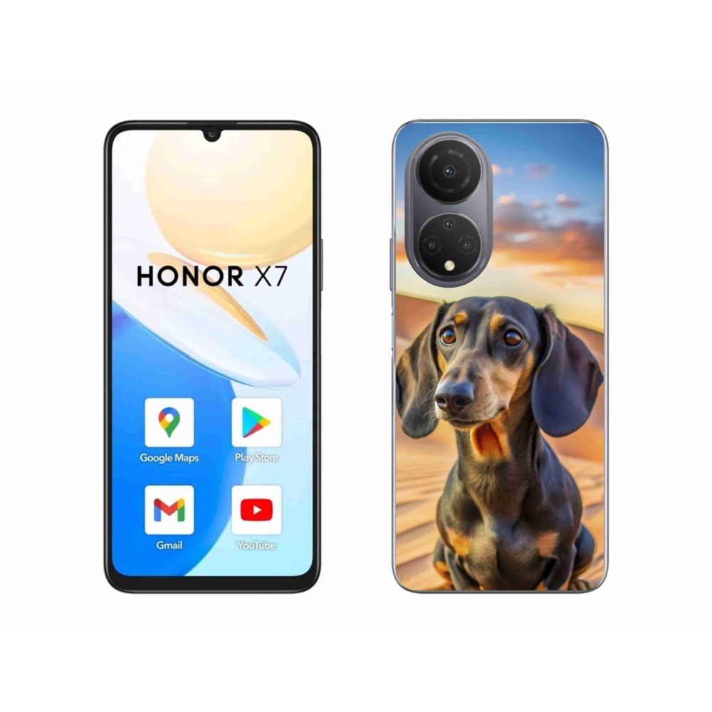 Gelový kryt mmCase na Honor X7 - jezevčík 3 