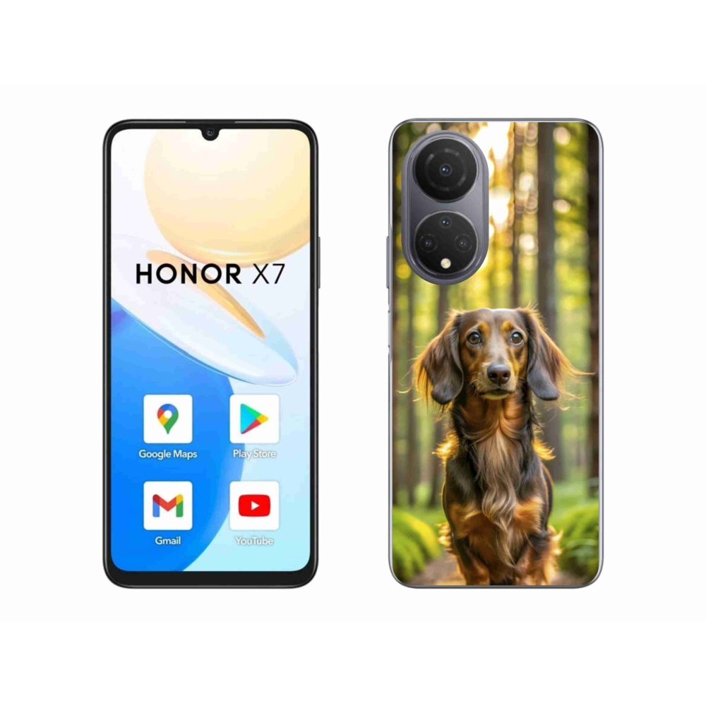 Gelový kryt mmCase na Honor X7 - jezevčík 4