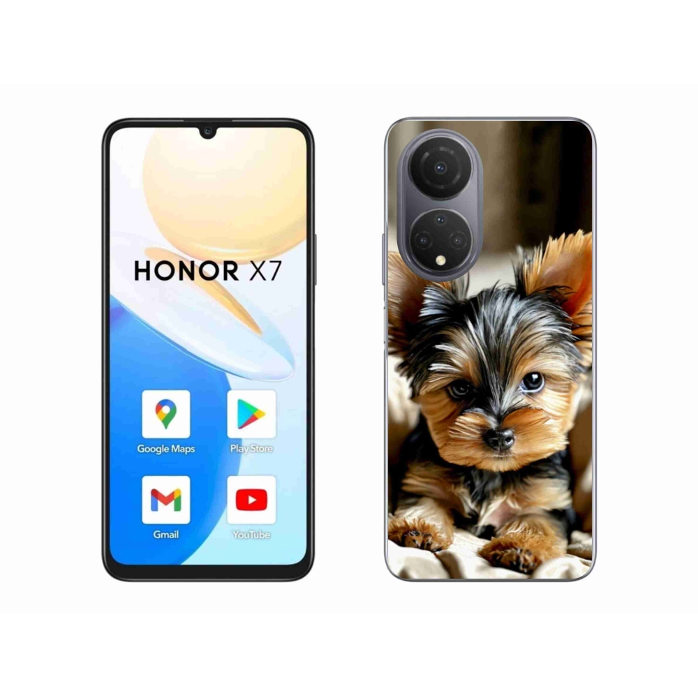 Gelový kryt mmCase na Honor X7 - jorkšír 11