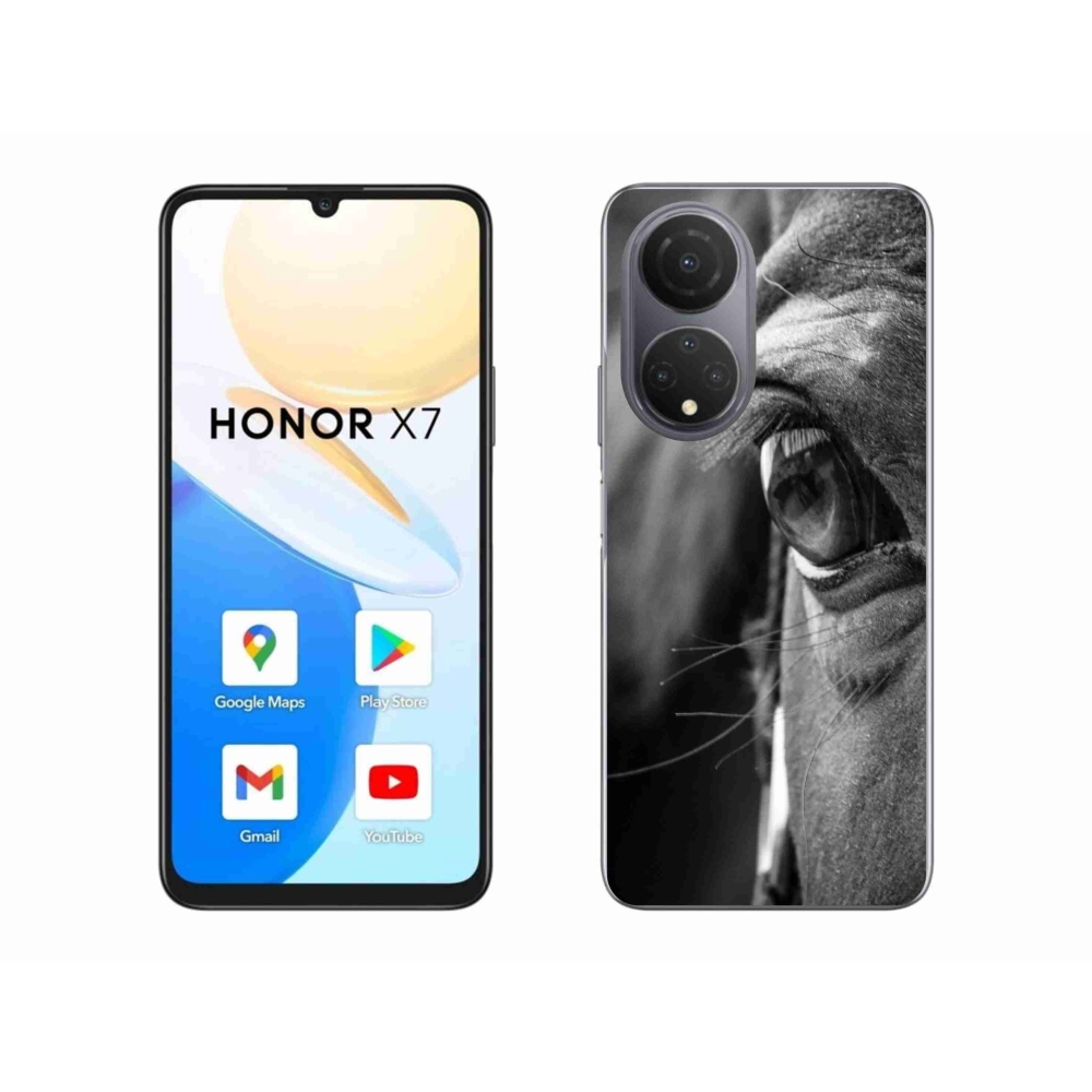 Gelový kryt mmCase na Honor X7 - koňský pohled