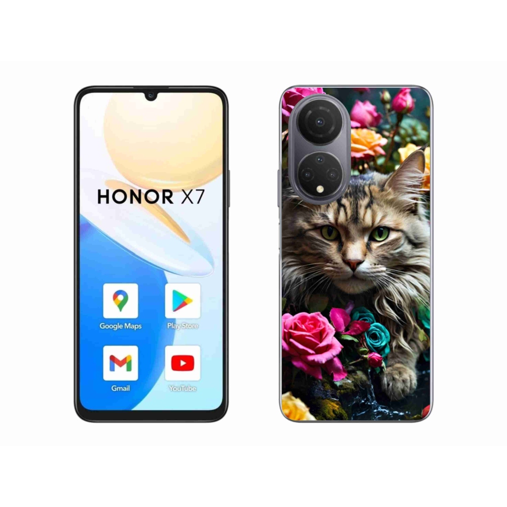 Gelový kryt mmCase na Honor X7 - kočíčí pohled 2