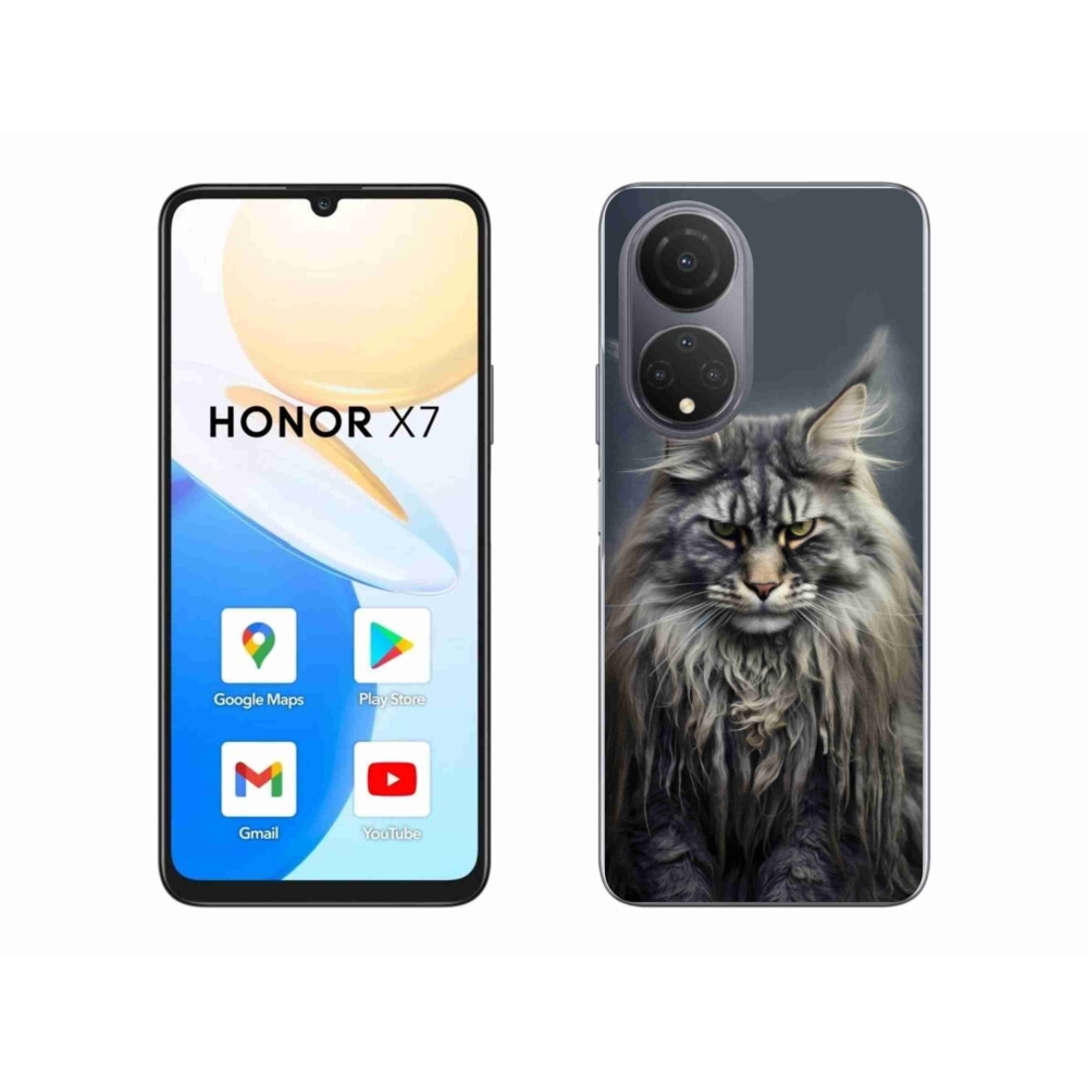 Gelový kryt mmCase na Honor X7 - kočíčí pohled 4