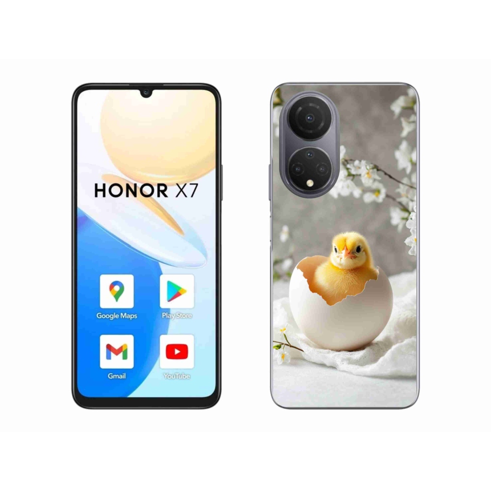Gelový kryt mmCase na Honor X7 - kuřátko