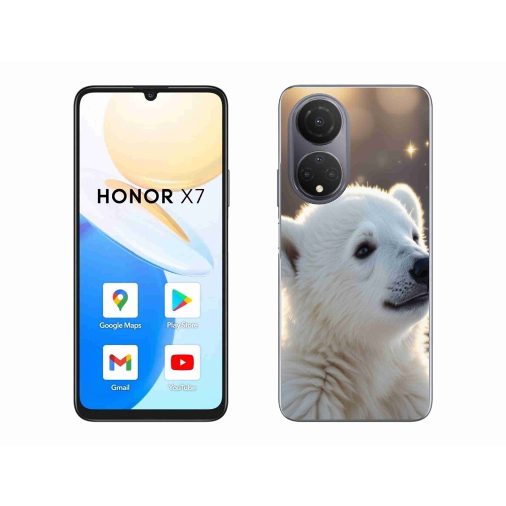 Gelový kryt mmCase na Honor X7 - lední medvěd