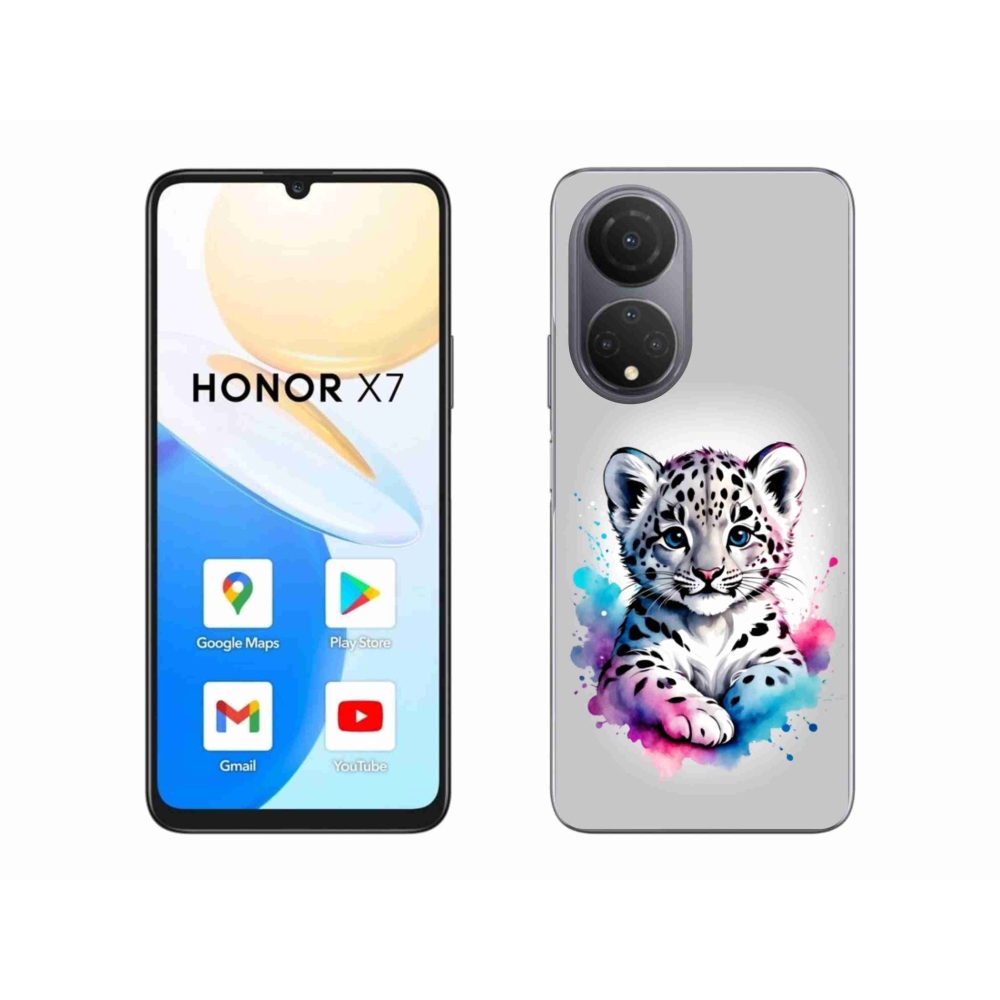 Gelový kryt mmCase na Honor X7 - levhartí mládě