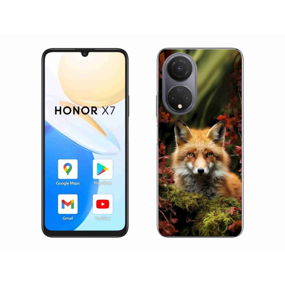 Gelový kryt mmCase na Honor X7 - liška v lese