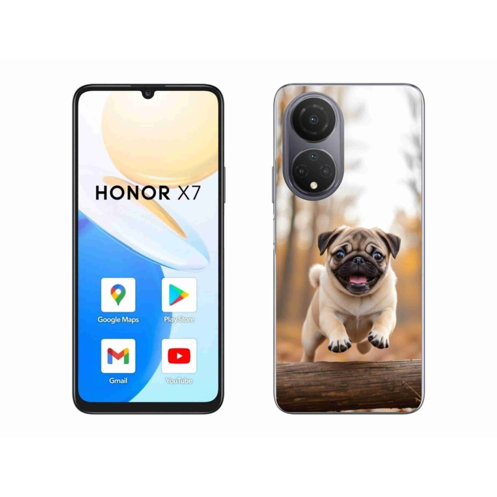 Gelový kryt mmCase na Honor X7 - mops 2