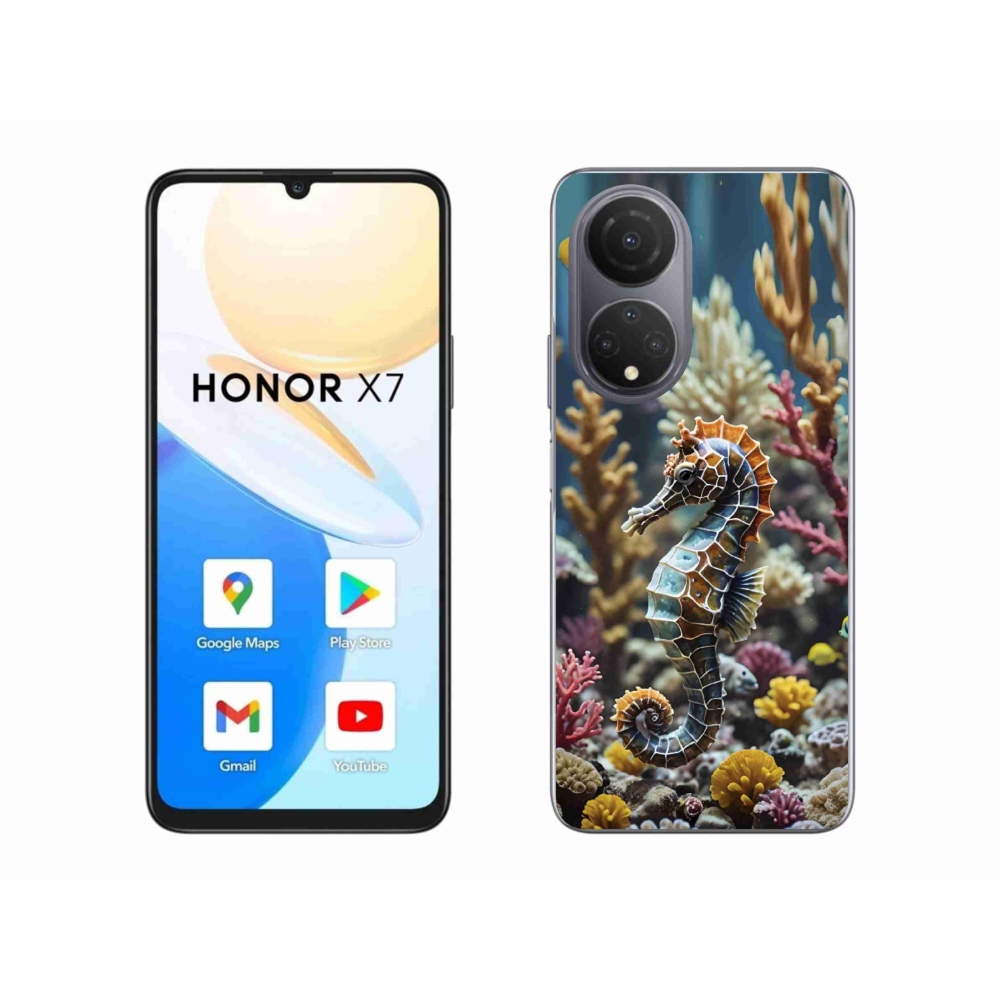 Gelový kryt mmCase na Honor X7 - mořský koník 2