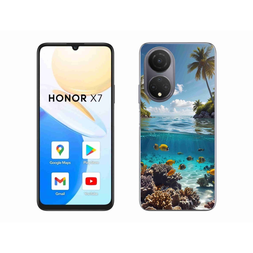 Gelový kryt mmCase na Honor X7 - mořský svět 4