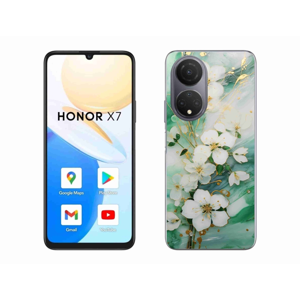 Gelový kryt mmCase na Honor X7 - něžné květy