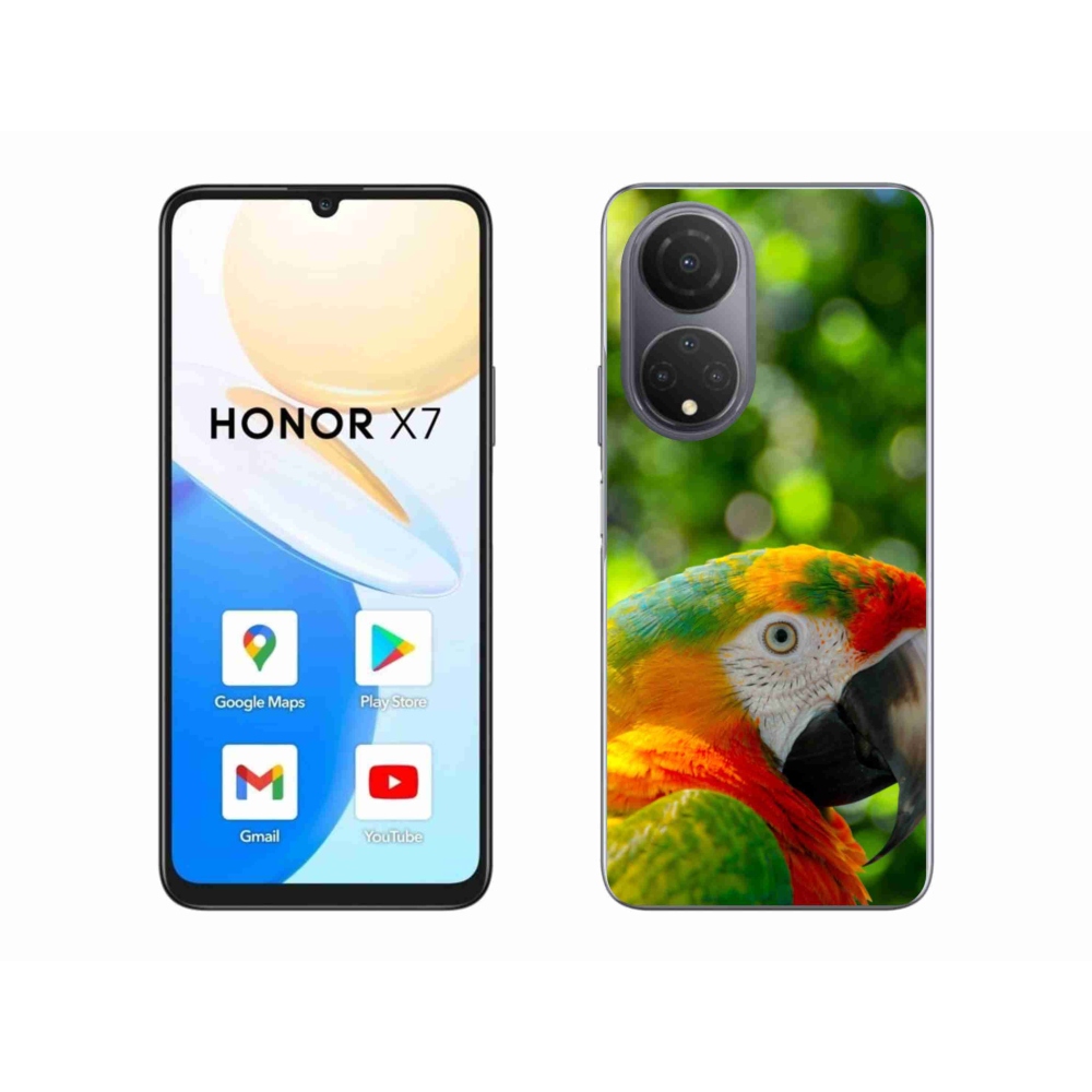 Gelový kryt mmCase na Honor X7 - papoušek ara 3