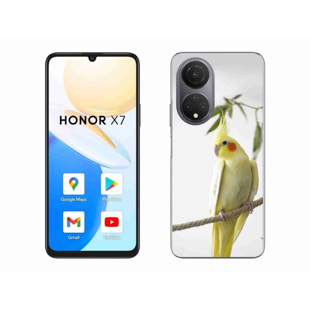 Gelový kryt mmCase na Honor X7 - papoušek korela chocholatá