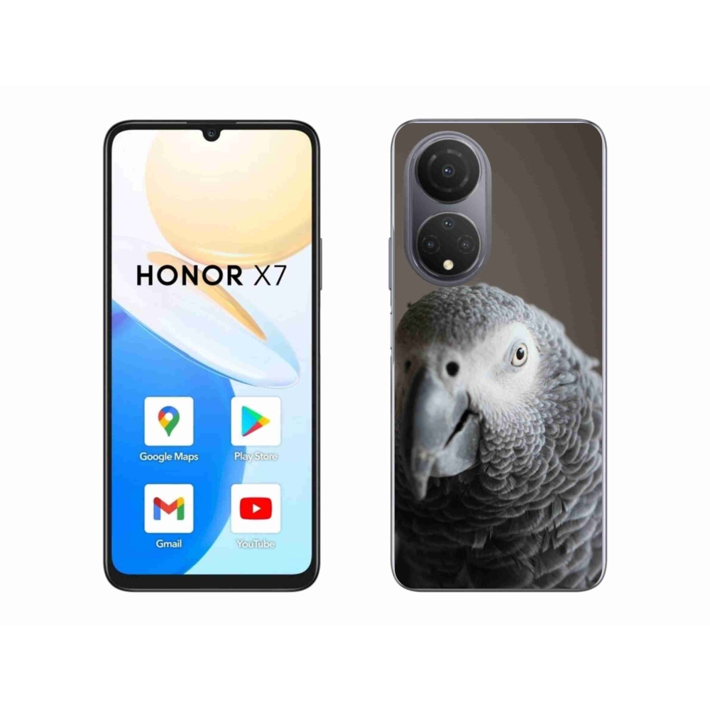 Gelový kryt mmCase na Honor X7 - papoušek žako 2
