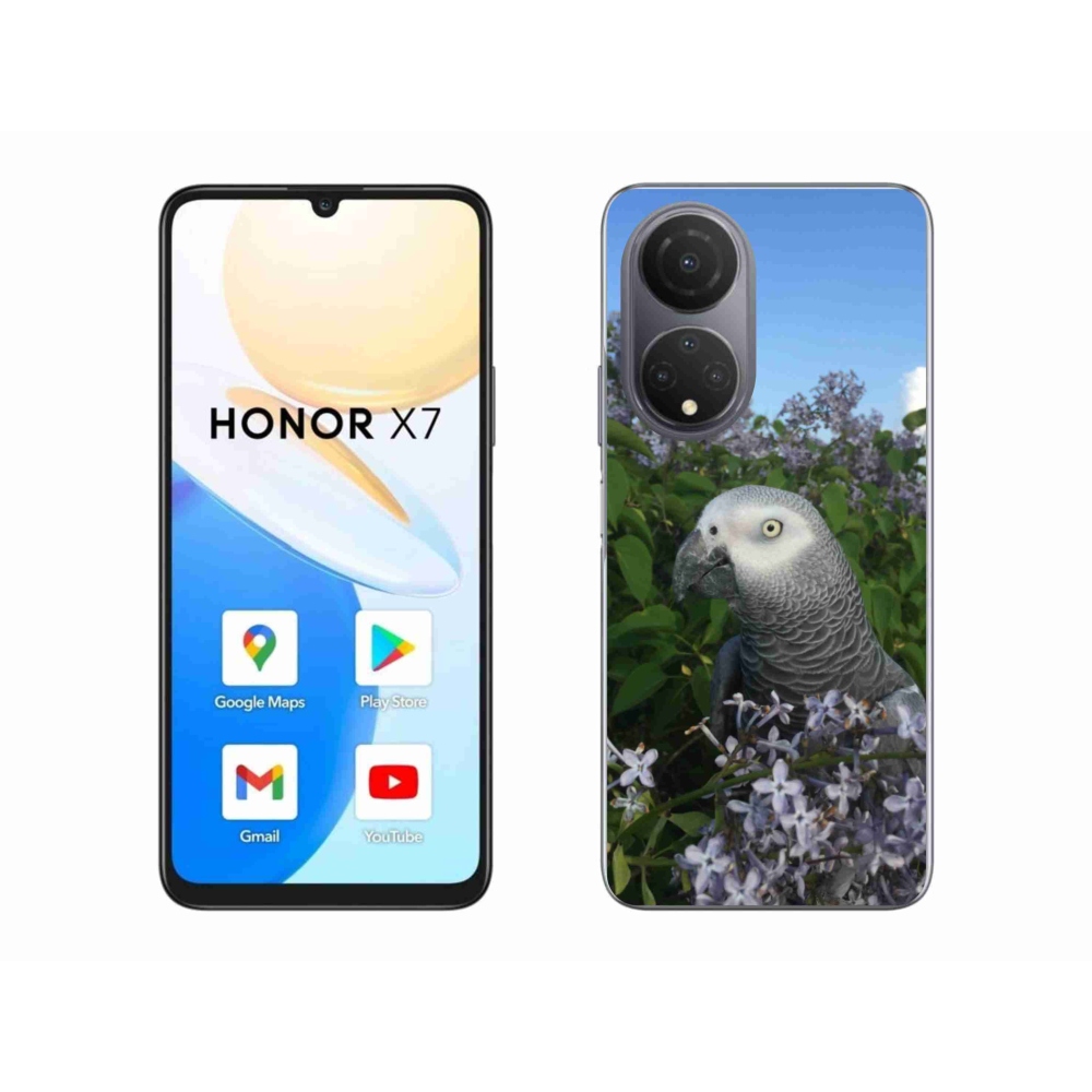 Gelový kryt mmCase na Honor X7 - papoušek žako