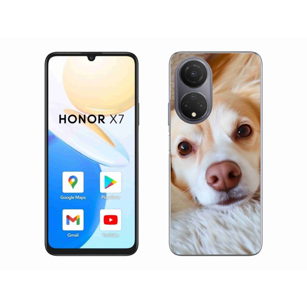 Gelový kryt mmCase na Honor X7 - Roztomilá čivava