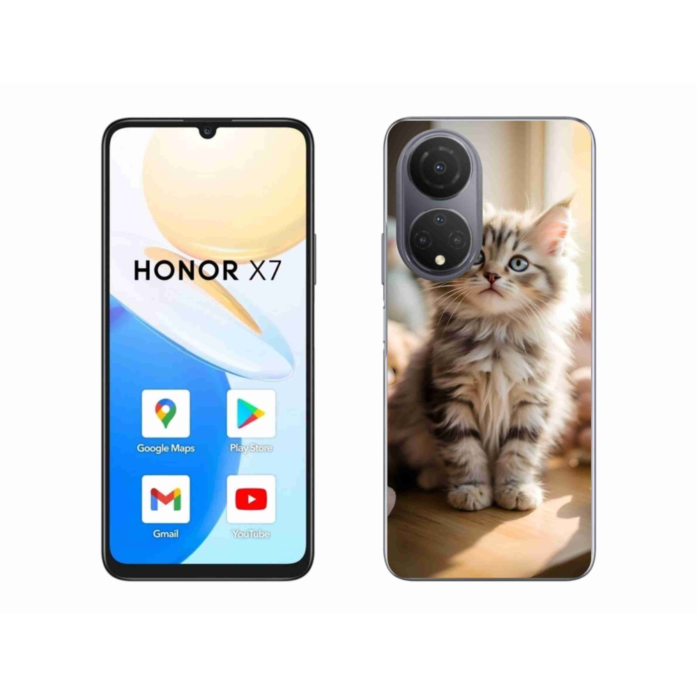 Gelový kryt mmCase na Honor X7 - roztomilé kotě 10