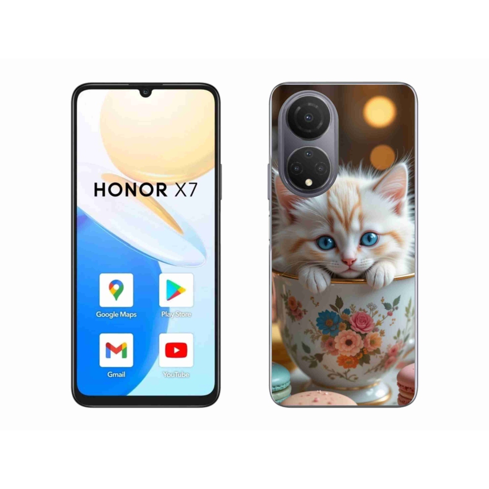 Gelový kryt mmCase na Honor X7 - roztomilé kotě 6