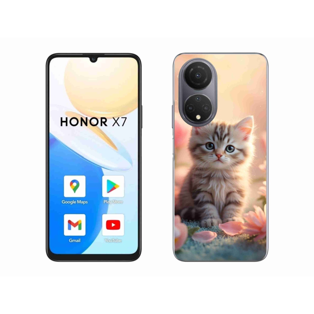 Gelový kryt mmCase na Honor X7 - roztomilé kotě 8