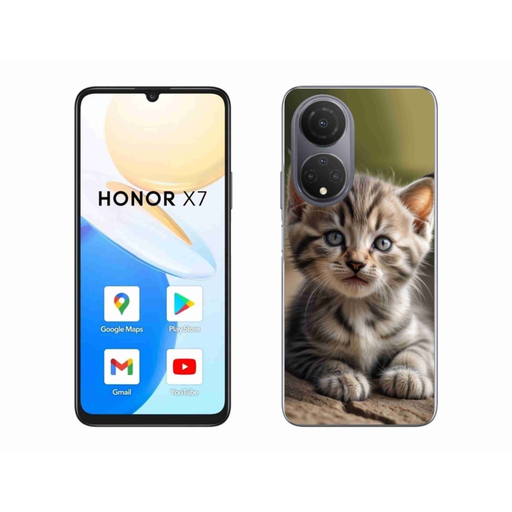 Gelový kryt mmCase na Honor X7 - roztomilé kotě 9