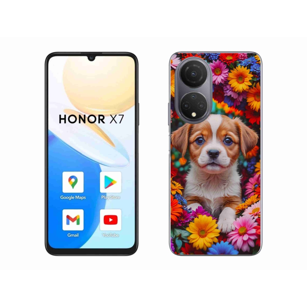 Gelový kryt mmCase na Honor X7 - roztomilé štěně