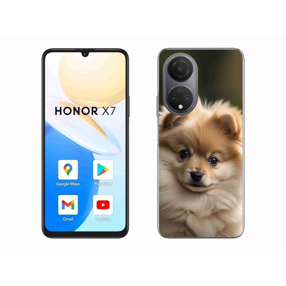 Gelový kryt mmCase na Honor X7 - roztomilý pomeranian 2