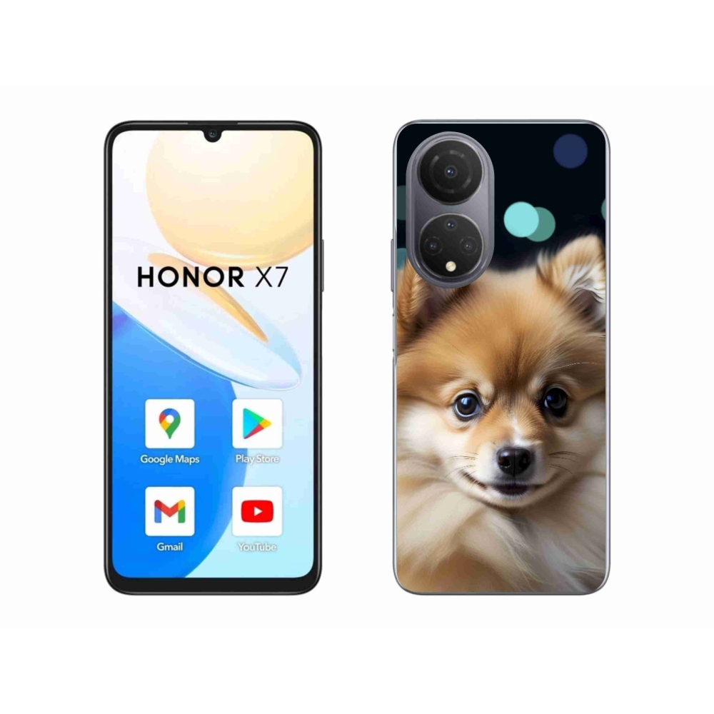 Gelový kryt mmCase na Honor X7 - roztomilý pomeranian