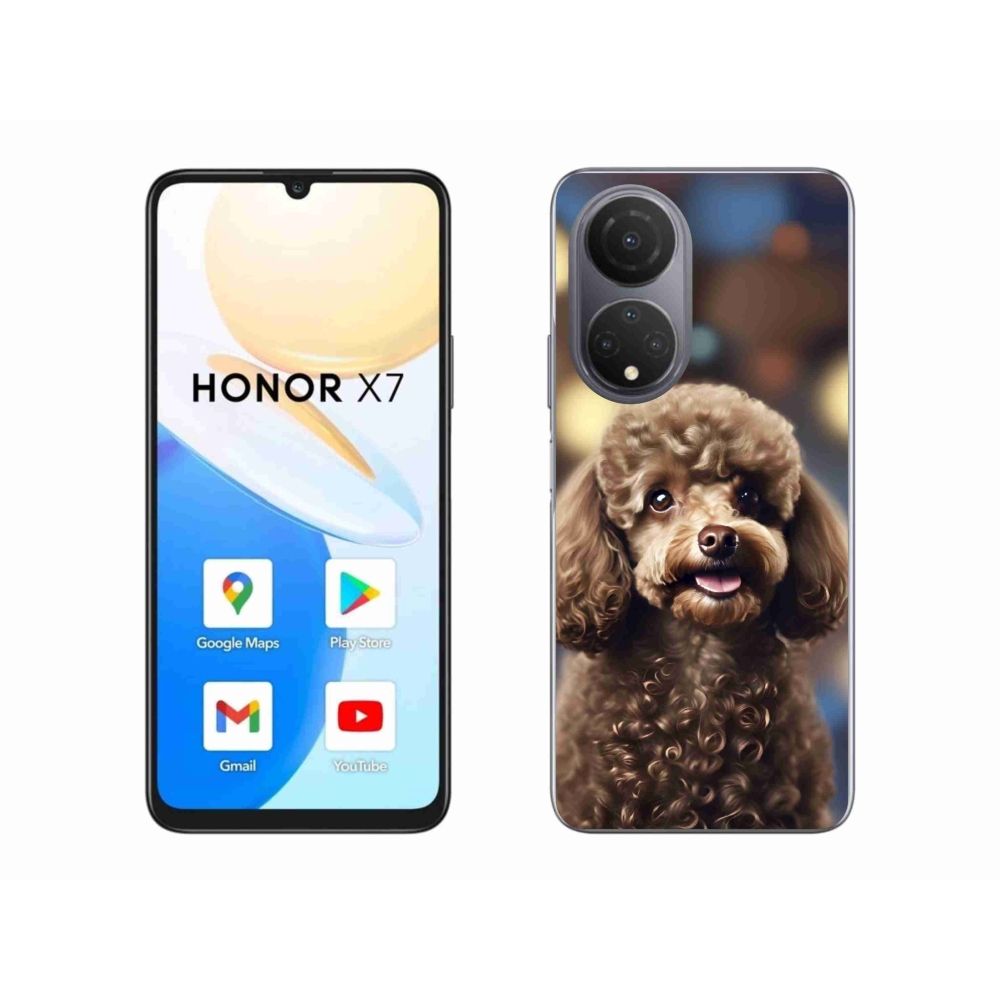 Gelový kryt mmCase na Honor X7 - roztomilý pudl