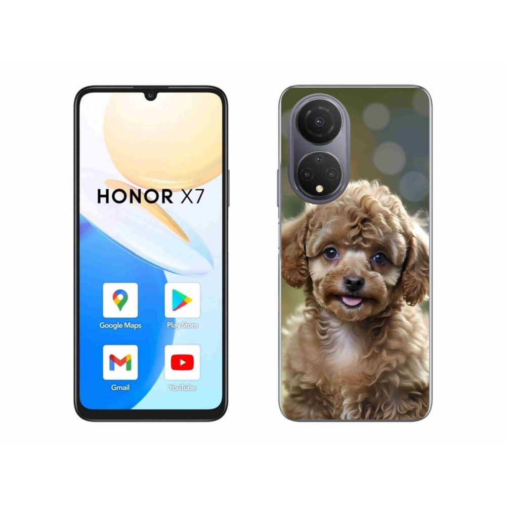 Gelový kryt mmCase na Honor X7 - roztomilý pudl
