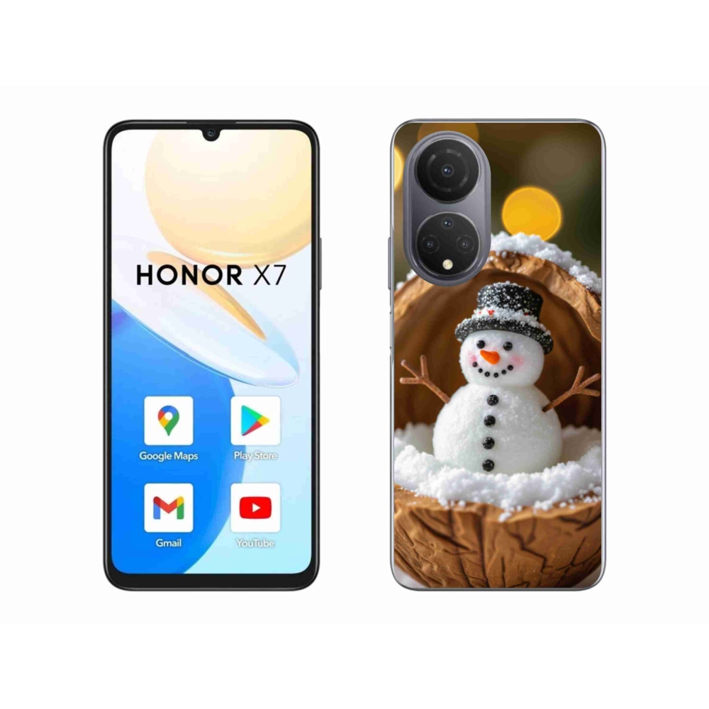Gelový kryt mmCase na Honor X7 - sněhulák 4