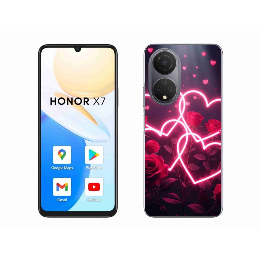 Gelový kryt mmCase na Honor X7 - srdce lásky