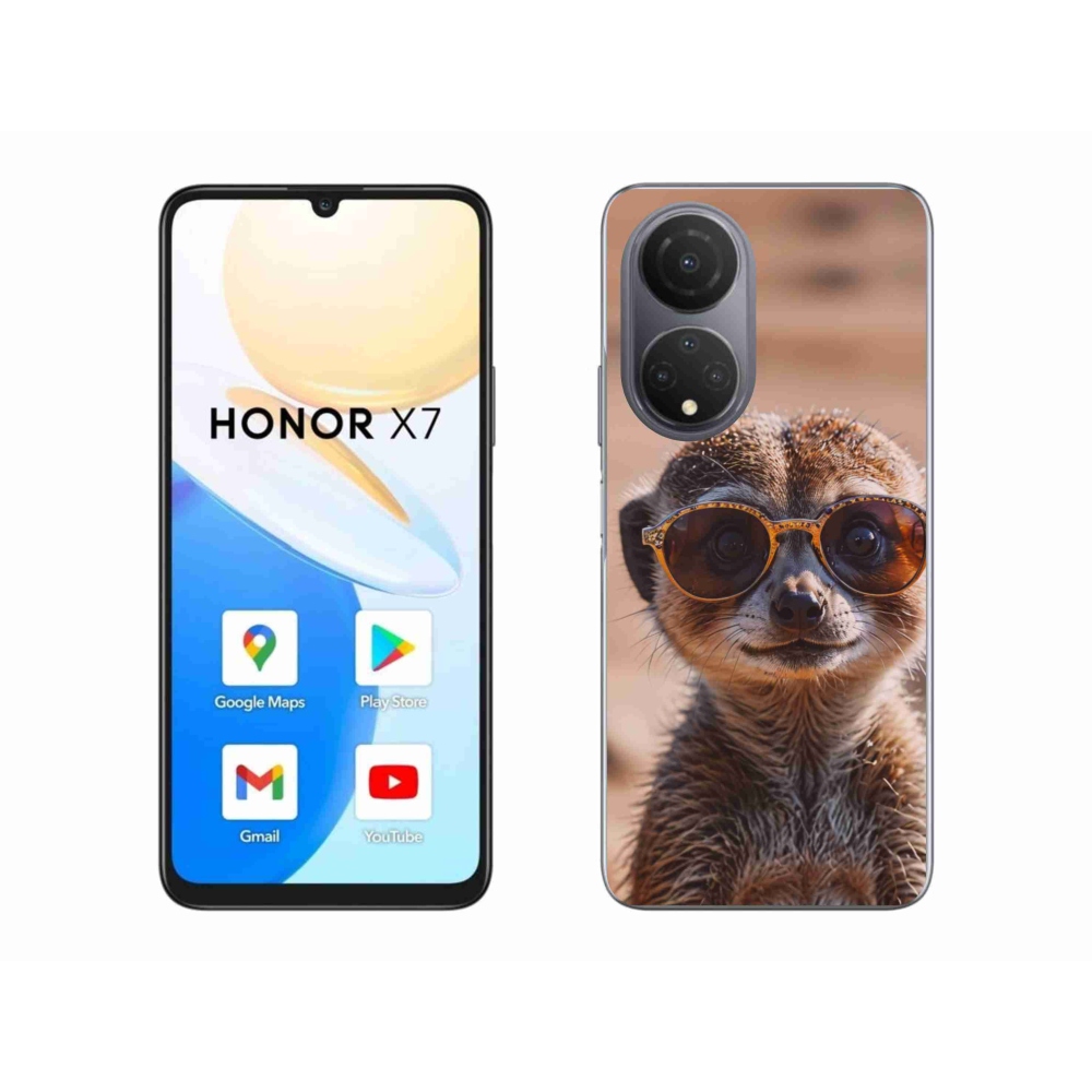 Gelový kryt mmCase na Honor X7 - stylová surikata