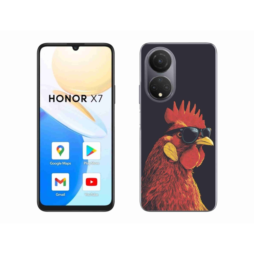 Gelový kryt mmCase na Honor X7 - stylový kohout